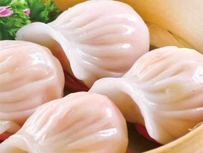 Hand made shrimp dumplings