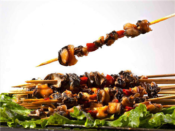 Snail skewers